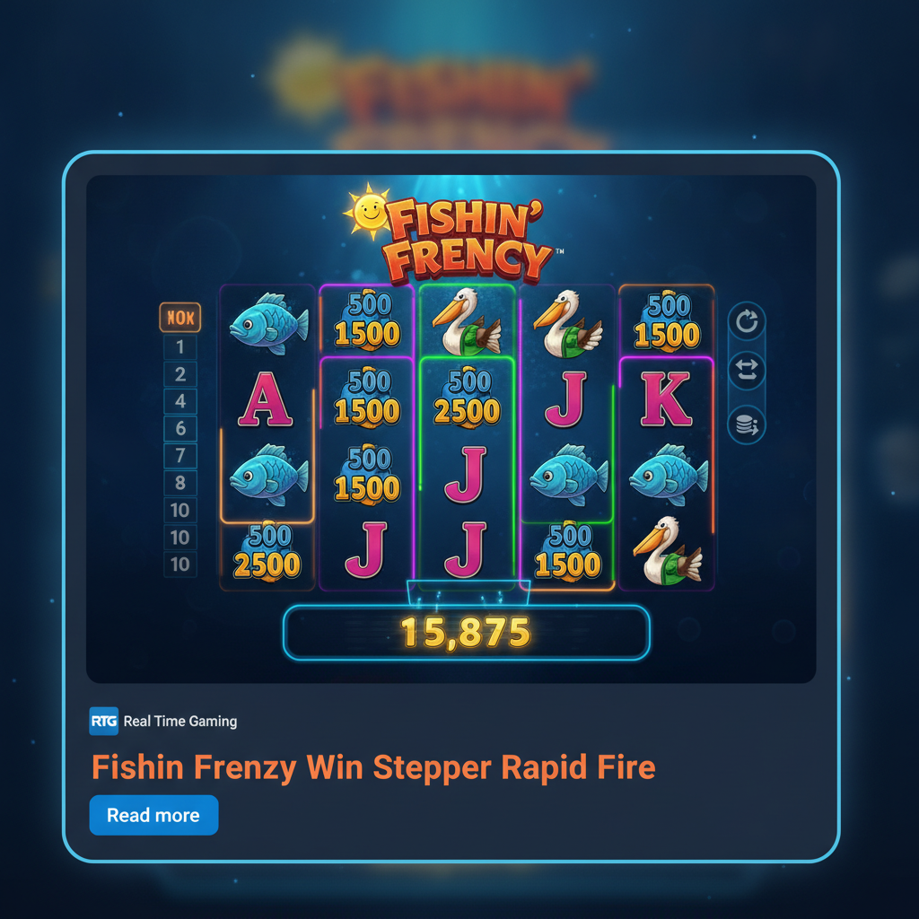 Fishin' Frenzy Win Stepper Rapid Fire